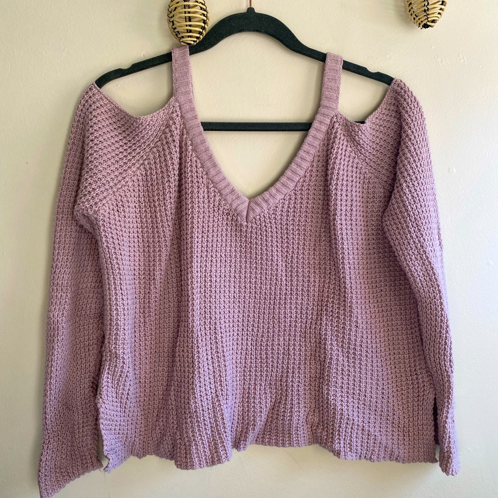 L.A. Hearts Branded shoulder-less sweater